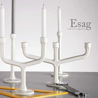 Atipico Esag Double Candle Holder white ceramic - Buy now on ShopDecor - Discover the best products by ATIPICO design