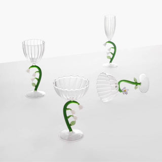 Ichendorf Botanica set 6 optical flutes mix by Alessandra Baldereschi - Buy now on ShopDecor - Discover the best products by ICHENDORF design