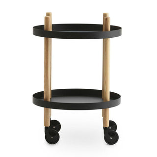 Normann Copenhagen Block table diam 45 cm. with natural ash legs - Buy now on ShopDecor - Discover the best products by NORMANN COPENHAGEN design