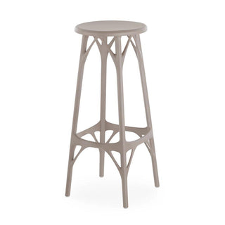 Kartell A.I. stool Light with seat h. 75 cm. for indoor/outdoor use Kartell Grey GR - Buy now on ShopDecor - Discover the best products by KARTELL design