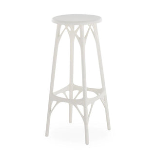 Kartell A.I. stool Light with seat h. 75 cm. for indoor/outdoor use Kartell White BI - Buy now on ShopDecor - Discover the best products by KARTELL design