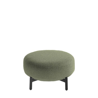 Kartell Lunam pouf in Orsetto fabric with black structure Kartell Orsetto 2 Green - Buy now on ShopDecor - Discover the best products by KARTELL design