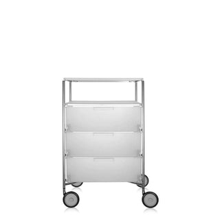 Kartell Mobil chest of drawers with 3 drawers, 1 shelf and wheels Kartell Ice L1 - Buy now on ShopDecor - Discover the best products by KARTELL design
