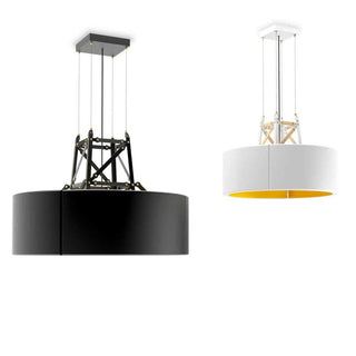 Moooi Construction Lamp Medium suspension lamp white and wood - Buy now on ShopDecor - Discover the best products by MOOOI design