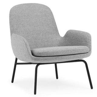 Normann Copenhagen Era lounge chair full upholstery fabric with black steel structure Normann Copenhagen Era Synergy LDS16 - Buy now on ShopDecor - Discover the best products by NORMANN COPENHAGEN design