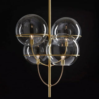 OLuce Lyndon 450 suspension lamp satin gold by Vico Magistretti - Buy now on ShopDecor - Discover the best products by OLUCE design