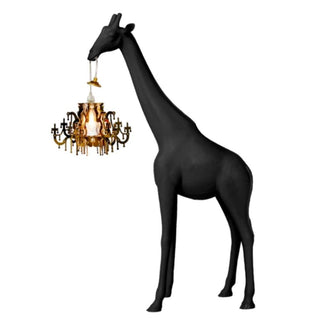 Qeeboo Giraffe In Love XS floor lamp in the shape of a giraffe Black - Buy now on ShopDecor - Discover the best products by QEEBOO design