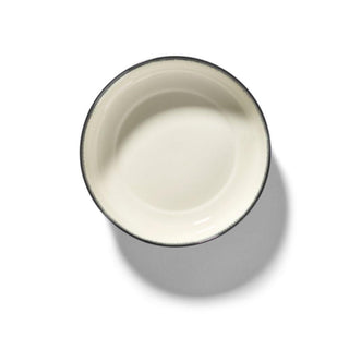 Serax Dé high plate diam. 18.5 cm. off white/black var A - Buy now on ShopDecor - Discover the best products by SERAX design