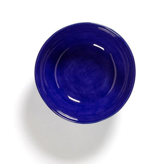 Serax Feast bowl diam. 18 cm. lapis lazuli swirl - stripes white - Buy now on ShopDecor - Discover the best products by SERAX design