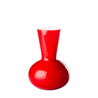 Venini Idria 706.43 opaline vase h. 23 cm. Venini Idria Red Inside Milk-White - Buy now on ShopDecor - Discover the best products by VENINI design