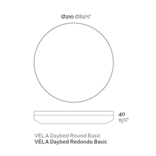 Vondom Vela Daybed diam.210 cm round garden daybed - Buy now on ShopDecor - Discover the best products by VONDOM design